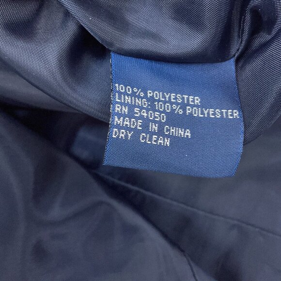 Evan Picone Blazer Women 10 Blue White Fleck Belt Suit Jacket VTG - Picture 4 of 10